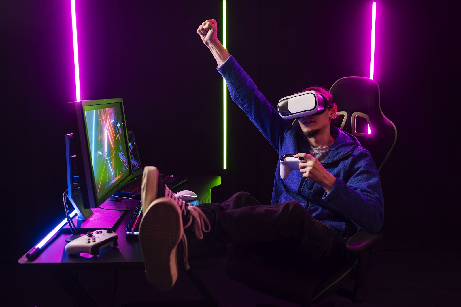 Personalizando sua estação gamer com um controle de vídeo game PS5
